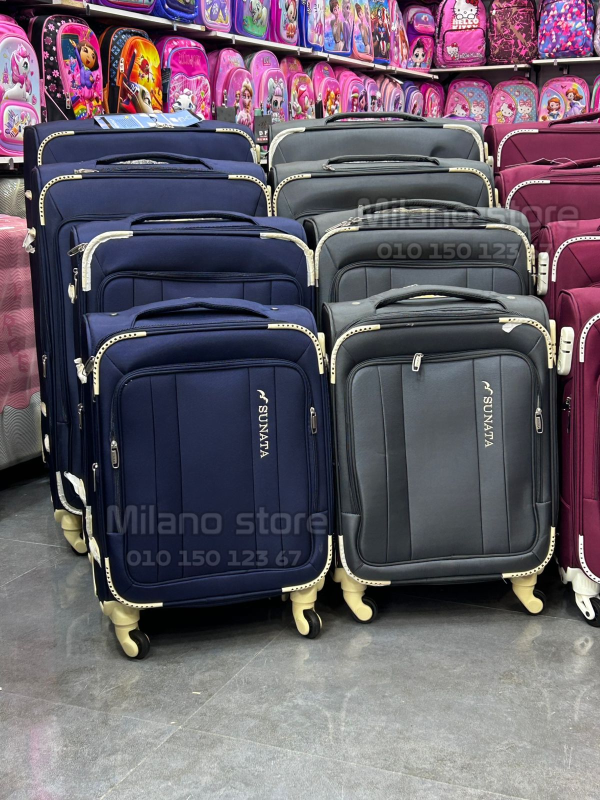 Sonata fabric luggage bags
